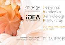 Jesienna Akademia Dermatologii Estetycznej – Spotkanie Praktyków (JADE 2019)