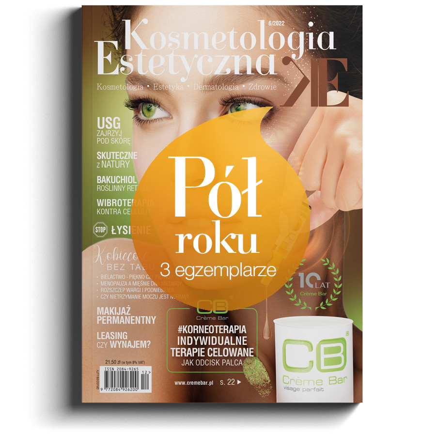 Prenumerata 1 rok (6 egz.) Kosmetologia Estetyczna