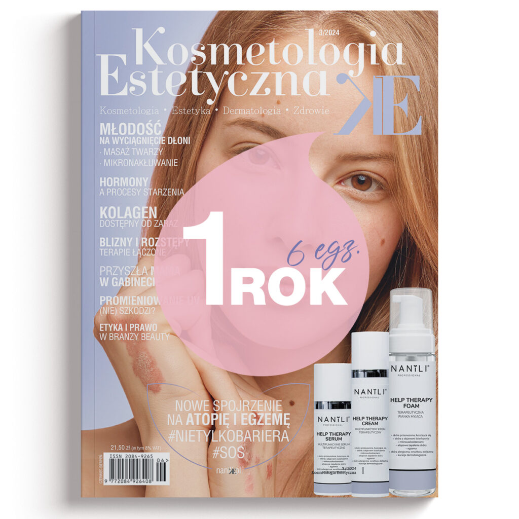 Prenumerata 1 rok (6 egz.) Kosmetologia Estetyczna