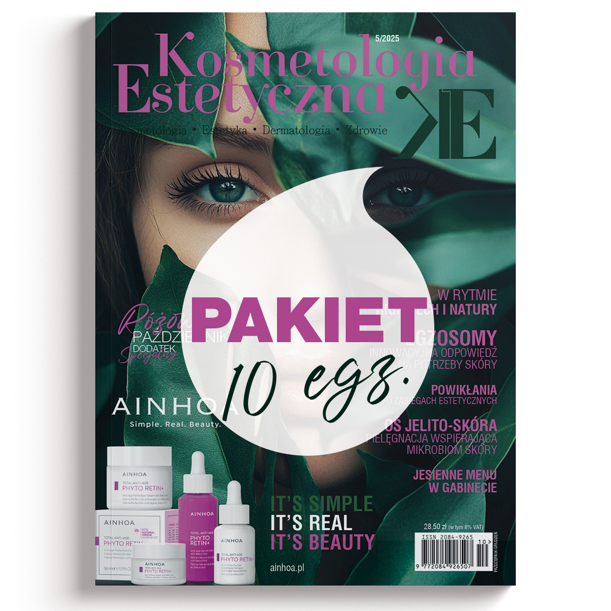 Pakiet 10 sztuk czasopisma Kosmetologia Estetyczna