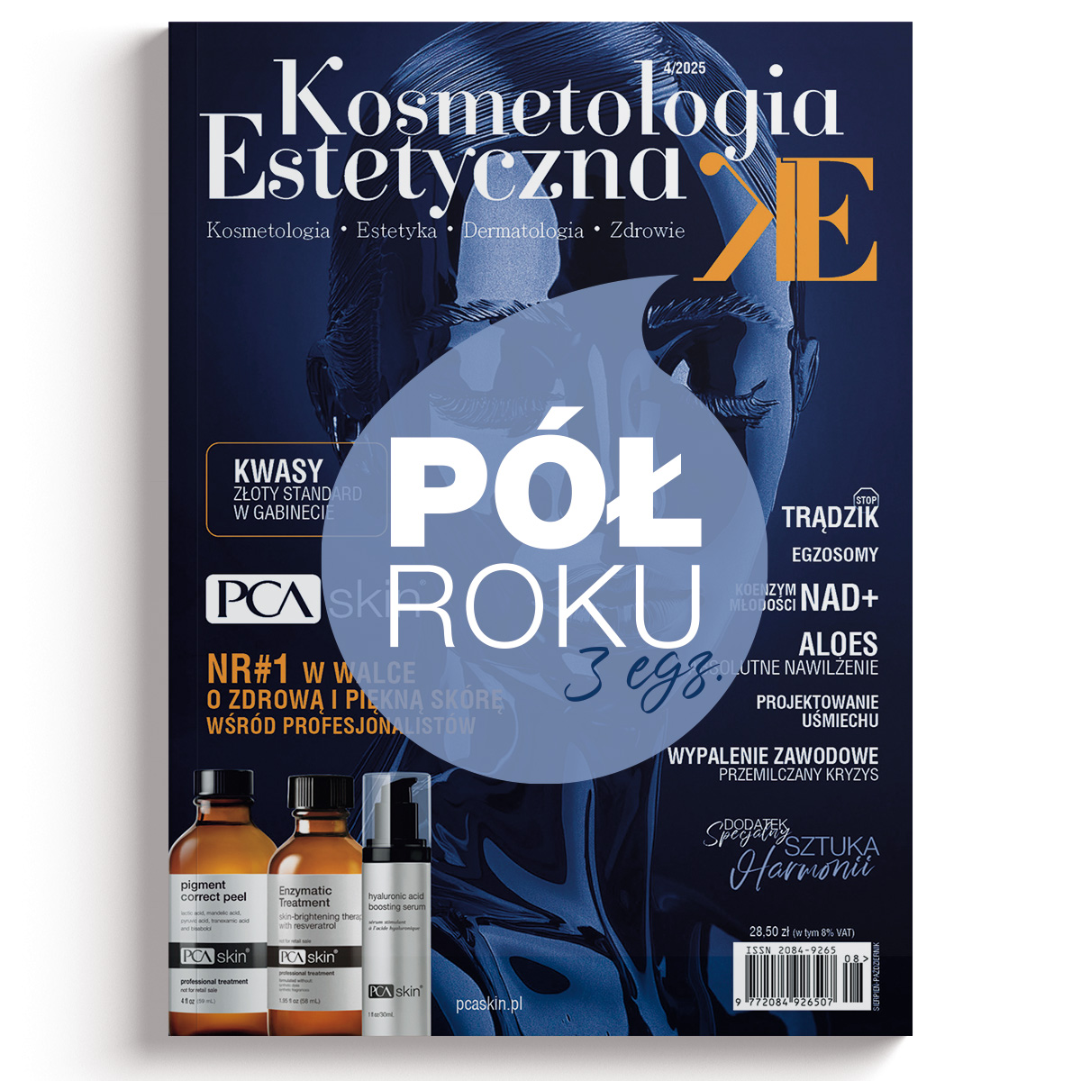 Półroczna prenumerata czasopisma popularnonaukowego Kosmetologia Estetyczna (3 egzemplarze) - oferta specjalna