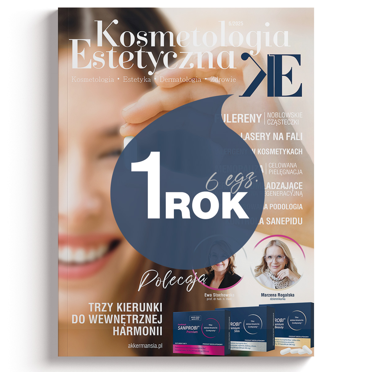 Roczna prenumerata czasopisma czasopisma Kosmetologia Estetyczna (6 egzemplarzy)