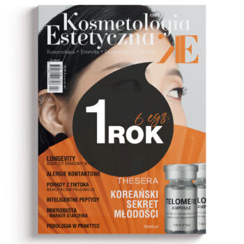 Roczna prenumerata czasopisma czasopisma Kosmetologia Estetyczna (6 egzemplarzy)