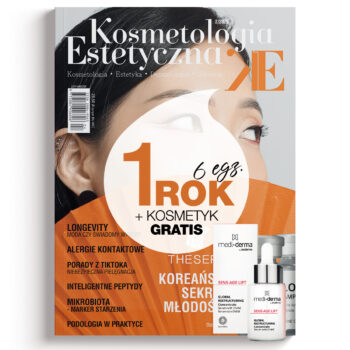 Roczna prenumerata czasopisma Kosmetologia Estetyczna (6 egzemplarzy) z PREZENTEM